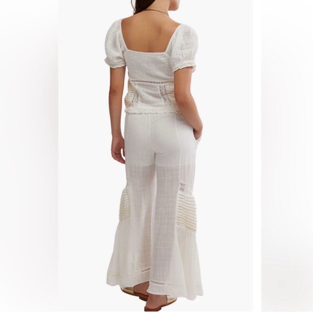 Free People Bali Alana Top & Pant Set in White  XS - Picture 10 of 14